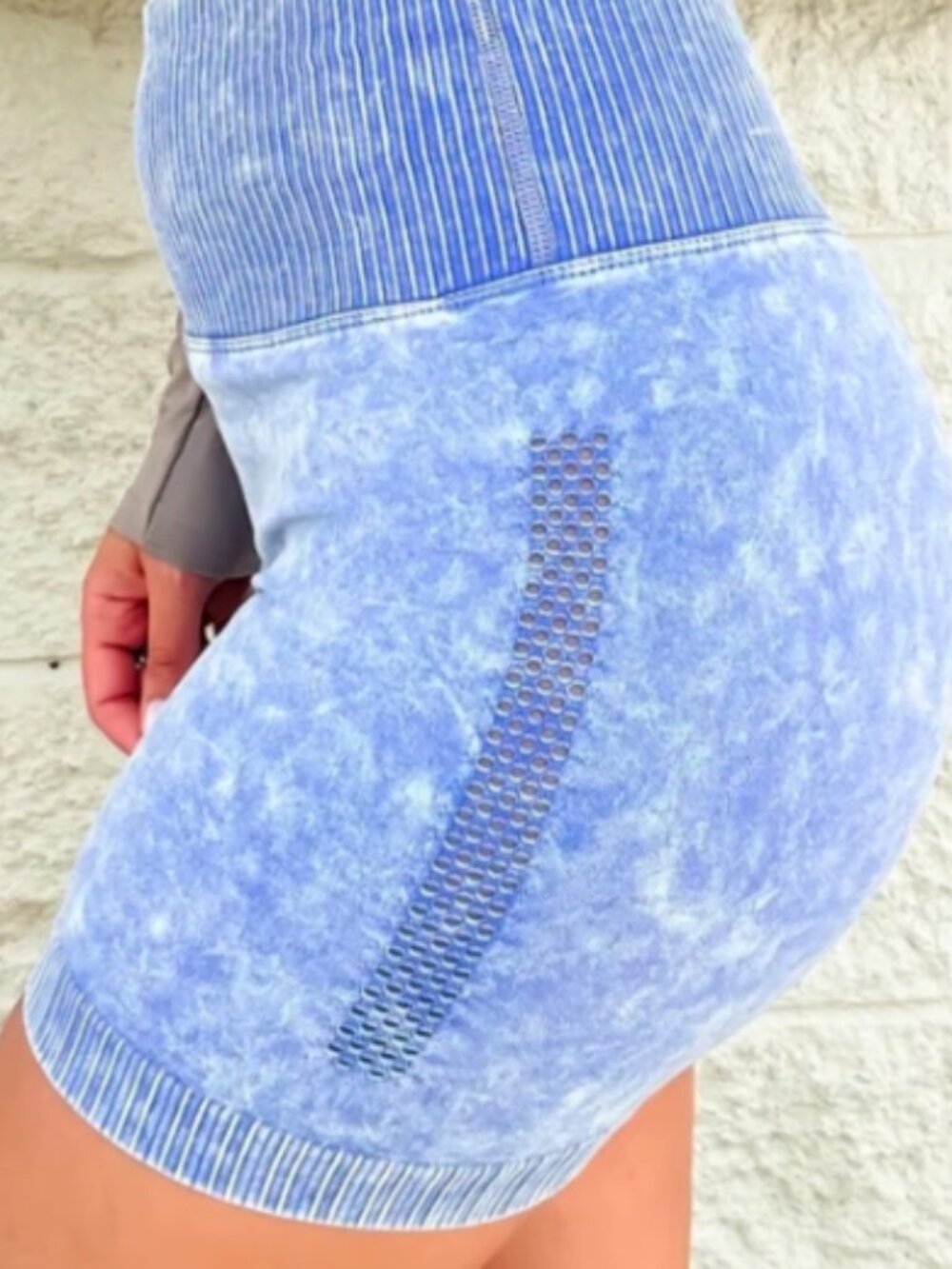 Women's Zenana Active Light Indigo Shorts~L/XL